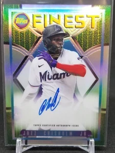 2022 Topps Finest Flashbacks 1995 Finest Auto /25 Jazz Chisholm Jr #95FA-JC Auto - Picture 1 of 7