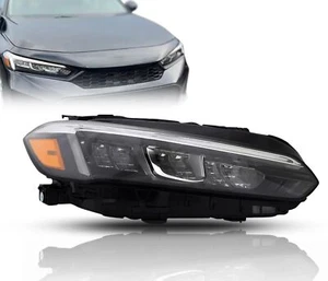 For Honda 2022-2024 Civic Sedan LX, EX LED Headlight with Bulbs, Right Side - Picture 1 of 9