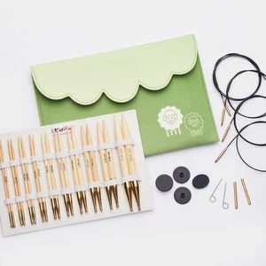 KnitPro Japanese Bamboo Deluxe Interchangeable Knitting Needle Set - Picture 1 of 1