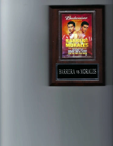 ERIK MORALES vs MARCO ANTONIO BARRERA PLAQUE BOXING PHOTO PLAQUE CHAMPION Cover