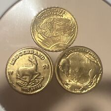 St Gaudens, Buffalo, Kruggerand Mini Coins (3 Coins) Collector’s Item!