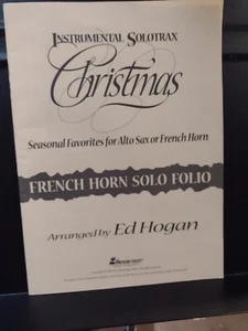 French Horn Alto French Horn Instrumental Solotrax Christmas Sheet Music VG Cond - Picture 1 of 7