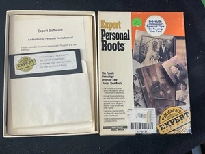 Personal Roots The Family Genealogy Program for IBM/Tandy 5.25 Media - Photo 1/1