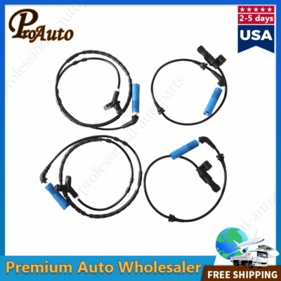 Sensor de velocidad de rueda ABS delantero y trasero 4 piezas para BMW E46 325i 330i 325Ci 328Ci M3 Foto 1 de 4