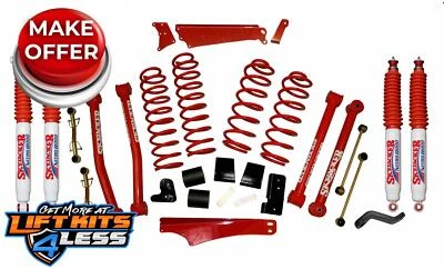 Kit de elevación Skyjacker JK401KCR-N 4" con amortiguadores nitro para Wrangler JK 2007-18 2x2/4x4 Foto 1 de 2