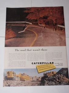 Anuncio impreso de revista Caterpillar de colección de los años 50 - Imagen 1 de 2