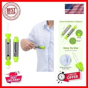 Button Hook with Zipper Pull，One Hand Dressing Aids for Easy Button,Button As... - Picture 1 of 7