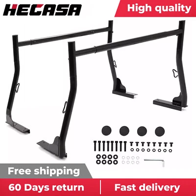 Adjustable Pickup Truck Ladder Rack Bed 800lbs Capacity Adjustable Heavy Duty - Image 1 of 4