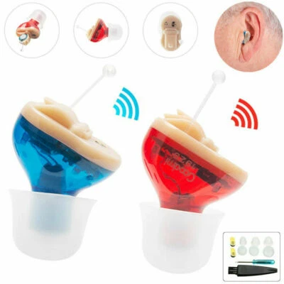 Invisible MiNi Digital Hearing Aids CIC Small Sound Voice Amplifier Enhance - Image 1 of 4