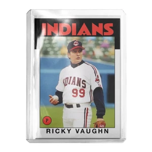 Custom Ricky Vaughn x Major League 86 Style Sports Novelty Trading Card - Bild 1 von 3