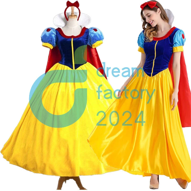 Adult Cosplay Snow White Princess Dress Halloween Stage Performance Costume - Image 1 of 4