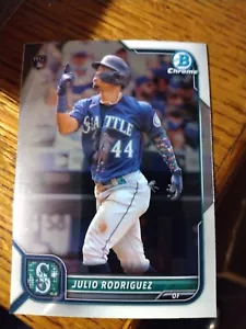 2022 Bowman Chrom Julio Rodriguez RC #48 Rookie Base Seattle Mariners ROY - Bild 1 von 3
