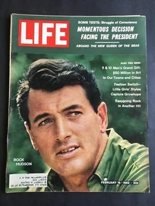 Life Magazine February 16 1962 Rock Hudson - Picture 1 of 2