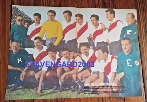 RIVER PLATE CHAMPION  1955 - Soccer Argentina Poster  40x29 centimeters Cover