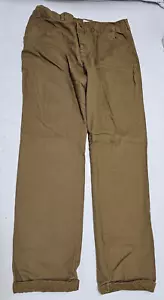 Active USA Womens Size L ( Size 12-14 ) (32x27) Tan Cuffed Khakis Pants Stretch - Picture 1 of 7