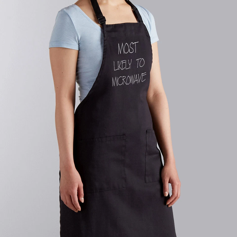 HANDMADE Most Likely To Microwave Funny Saying BBQ Grilling Gift Cooking Apron