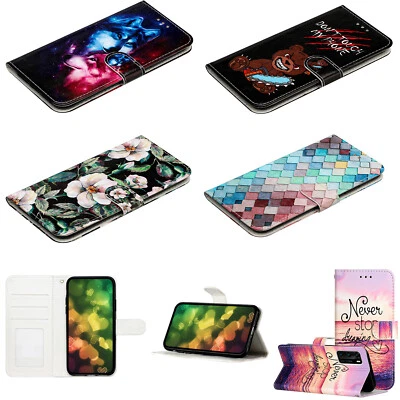 For Huawei Honor 20 50 70 Pattern PU Leather Flip Wallet Case Phone Case Cover - Image 1 of 4