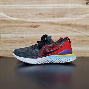 Nike Epic React Flyknit 2 rote schwarze Turnschuhe Damen Größe 5,5 - Bild 1 von 11
