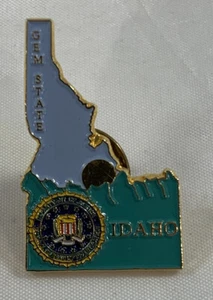 FBI Department Of Justice Idaho Gem State lapel pin police - Picture 1 of 2