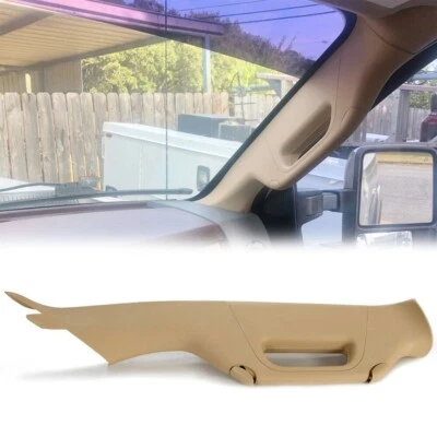 Right A Pillar Handle Tan Trim For 11-16 Ford F250 F350 F450 F550 Super Duty - Image 1 of 4