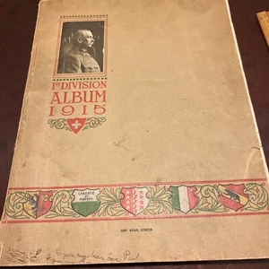 1 re DIVISION Album 1915 SWITZERLAND WW1 MILITARY Swiss - Picture 1 of 12