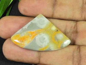 Natural Yellow Bumblebee Jasper 26X40MM Fancy Cabochon Loose Gemstone 38Cts - Picture 1 of 8