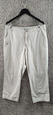 Pantalones chinos Columbia beige pierna recta 100 % algodón para mujer talla 16 cortos Foto 1 de 4