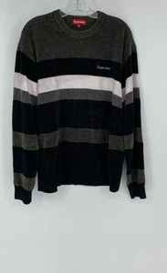 Supreme Mens Multicolor Striped Long Sleeve Crew Neck Pullover Sweater Size XL - Picture 1 of 9
