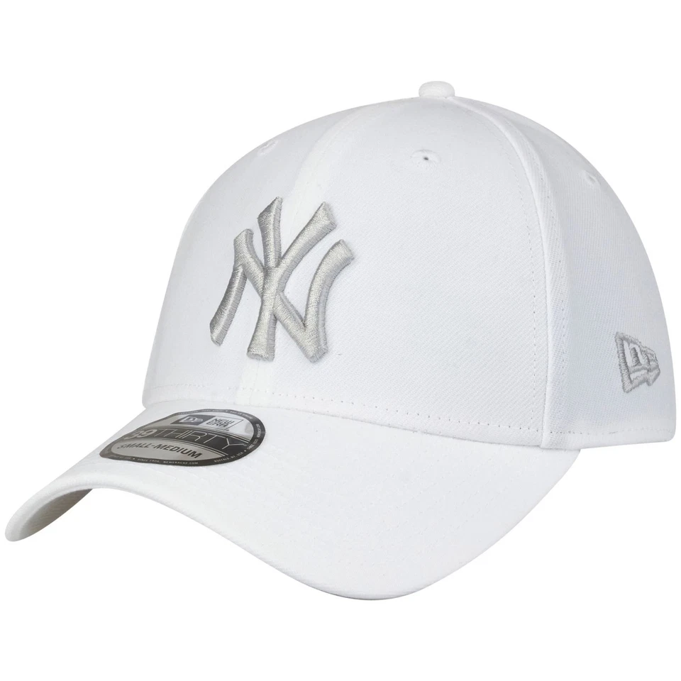 New Era 39Thirty Stretch Cap - New York Yankees weiß / grau