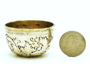 Germany  Poland Silver Gilt Interior Kiddush tumbler Cup Hebrew  C 1740 - Picture 1 of 8