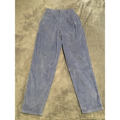 Dockers Corduroy Pant Size 8 Periwinkle Purple High Rise Mom Trouser 80s 90s Vtg - Image 1 of 4