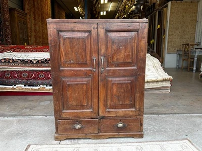 Reclaimed Teak Cabinet with 2 drawers - Image 1 of 4