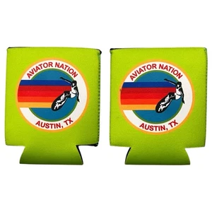 AVIATOR NATION Pink Koozie Drink Holder AUSTIN TX Surf Style Can Cooler - Picture 1 of 5