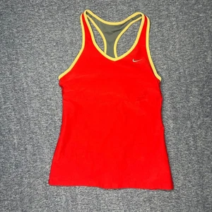 Nike Dri Fit Red Racerback Tank Top Athletic Fitness Workout Women's Small - Picture 1 of 8