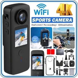 New 4K Ultra HD Action Camera WiFi Sport Cam 30M Waterproof For Insta360 X3 360 - Picture 1 of 18