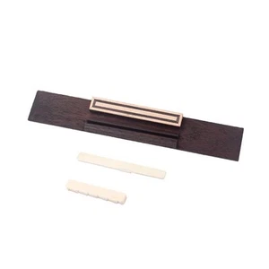 Rosewood Acoustic Classical Guitar Bridge&Bone Saddle Nut Set Musical Parts - Picture 1 of 5