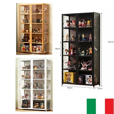 5 Ripiani Vetrina librerie Acrilico con Doppio Porta Per Collezione permanente - Imagen 1 de 4