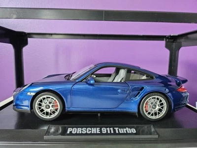 Porsche 911 / 997 Turbo Bleu Blue 2010 Norev 1/18 187621 - Photo 1/4