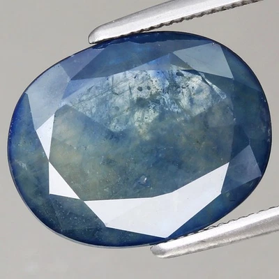5.11ct Oval 12.63mm Natural Blue Sapphire Tanga, Tanzania Gemstone - Image 1 of 4
