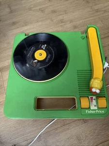 Vtg 1983 Fisher Price Sesame Street Big Bird Portable Record Player 33/45 WORKS - Picture 1 of 5