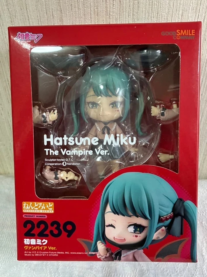 Nendoroid Hatsune Miku 2239 THE VAMPIRE VER. Boneco Character Vocal Series 01  - Imagem 1 de 4