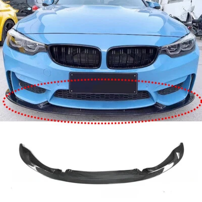 Carbon Fibre 3D Style Front Lip for 2014-2019 BMW M3/M4 F80/F82 - Image 1 of 4
