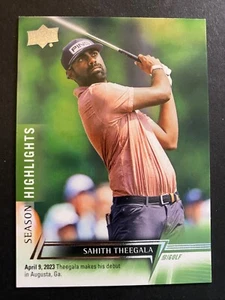 Sahith Theegala - 2024 Upper Deck Golf Rookie Card #95 - Foto 1 di 2