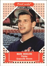 1991-92 ProCards Tomorrow's Heroes #179 Mark Wohlers
