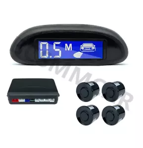 4 Parking Sensors LCD Car Auto Backup Reverse Rear Radar System Alert Alarm Kit - Picture 1 of 13