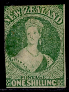 NEW ZEALAND QV SG44, 1s green, M MINT. Cat £3000. - Picture 1 of 1