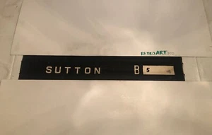 Sutton B5 Header - Midland Red Sutton Garage Bus Destination Blind 1950’s 35" - Picture 1 of 9