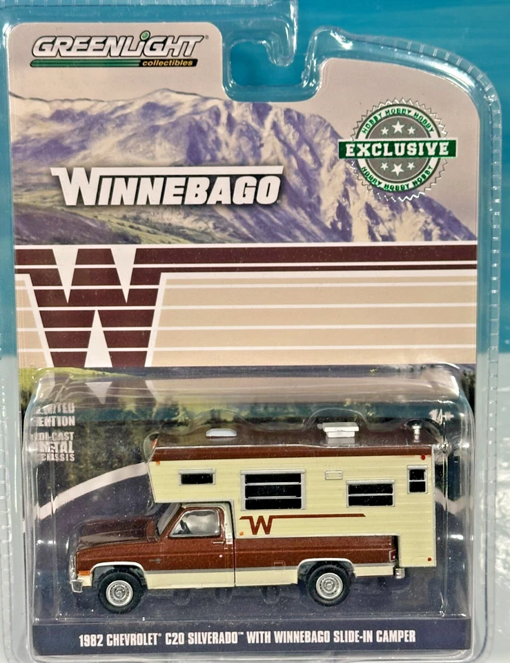 Camper Camping Winnebago 1982 Chevrolet C20 Silverado Slide-In Camper RV - Image 1 of 1