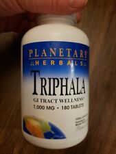 Planetary Herbals Triphala Internal Cleanser 1000mg 180 Tablets BB 4/27