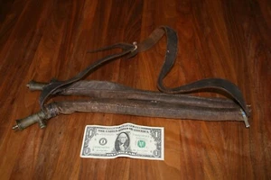 Rare Civil War Brass and Leather Buckshot Carrier With Buckshot - Picture 1 of 6